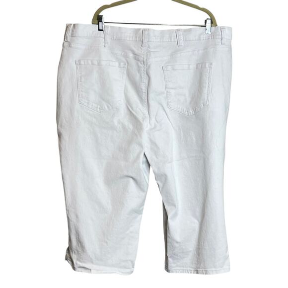 Gloria Vanderbilt Womens Amanda Jeans 24W White Cropped All Around Slimming - Picture 3 of 7